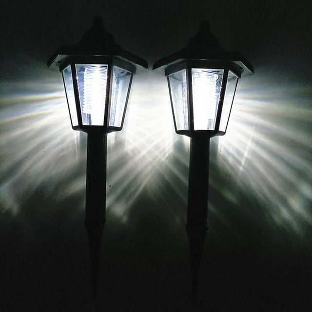 Solar Hexagonal Light Outdoor LED Solar Sconce Lantern Auto ON/OFF Solar Fence Light 2PCS