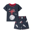 thumbnail image 2 of Emy Dola Toddler Baby Boy Summer Clothes Cute Graphic T Shirt Elastic Waist Pockets Shorts Set 2 Piece Short Sleeve Outfit, 2 of 8