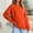 Orange, variant on Fznquz Sweatshirts for Women Plain Orange Casual Winter Pullover Tops Solid Color V Neck Long Sleeve Pullover