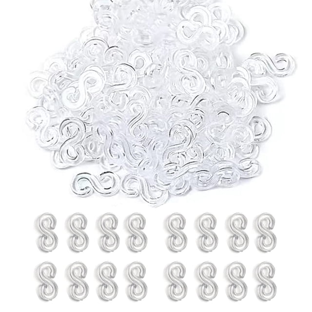 Kit de brazaletes en forma de telar con forma de S Clips, 1000 piezas