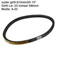 thumbnail image 3 of Uxcell 22.99" V Belt Inch Inner Length Industrial Transmission Belt Rubber Black 1pcs, 3 of 5