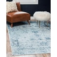 thumbnail image 2 of Unique Loom 3141357 2 ft. 2 in. x 3 ft. Casino Sofia Rectangular Rug, Light Blue, 2 of 4