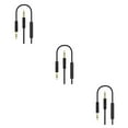 thumbnail image 3 of Baohd Car Stereo AUX Cable Wire Control Computer Headphone Handsfree Phone Call Wire Control 3.5mm Audio Cord black 3Set, 3 of 6