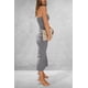 thumbnail image 2 of Vestido PRETTYGARDEN Strapless Gris Maxi Ajustado con Abertura Talle M, 2 of 8