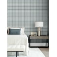 thumbnail image 2 of NextWall Pavestone & Blue Tailor Plaid Peel and Stick Wallpaper - 20.9 in. W x 18 ft. L Roll, 2 of 7