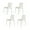 White, variant on Lagoon Sensilla Stackable Dining Chairs Set of 4