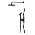 thumbnail image 2 of Belanger QUA130CMB Rain Pressure Balanced Square Shower System, Matte Black, 2 of 9