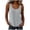 *Gray, variant on VBVC Women's Cotton-Linen Crew Neck Tank Top , Ladies' Stretchy Soft Sleeveless Camisole , Summer Casual Workout Layering Tops For Women,Black,S-2XL
