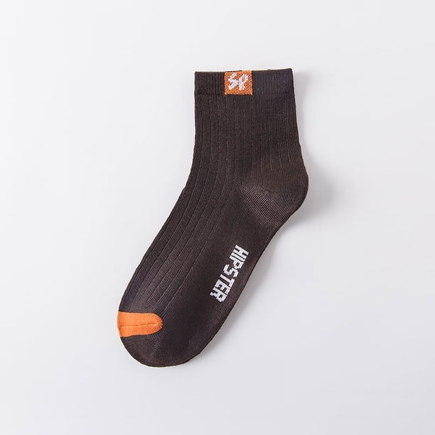 Calcetines de otoño e invierno para hombre, calcetines de algodón de color liso para hombre, calcetines de longitud media, desodorantes de primavera y otoño, medias absorbentes de sudor,