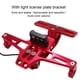 thumbnail image 5 of Riwesomey Soporte de luz de señal de giro CNC Soporte de placa de matrícula de motocicleta ajustable Montaje de placas de marco con luz LED Type2 NO2, 5 of 6