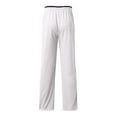 thumbnail image 5 of 2DXuixsh Mens Elastic Waistband Pants Breathable Jogger Sweatpants Mesh Pockets Men's Running Pants Zipper Men's Pants Warm Up Pants Men Polyester White Xl, 5 of 5