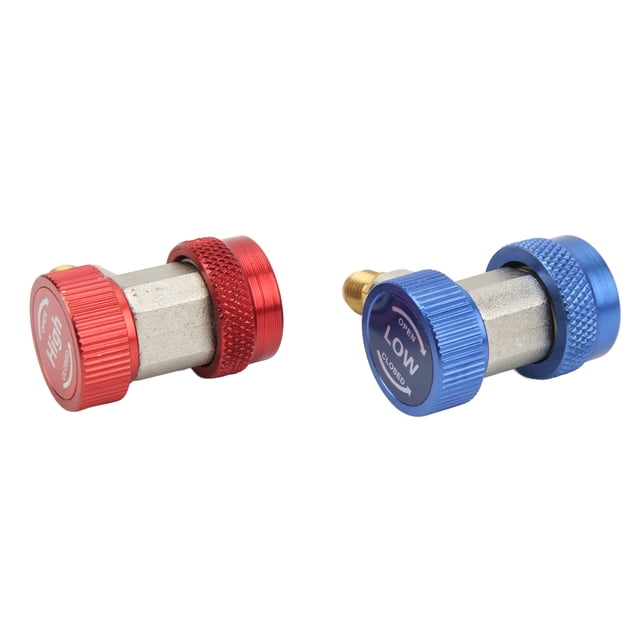 Aqxreight - Connector Extractor,2x R134A AC Air Condition Adjustable Quick Coupler High Low Adapter Connector