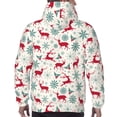 thumbnail image 7 of Wukai Vintage Christmas Reindeer Print Men Hoodies Fleece Sweatshirts Long Sleeve Sweaters Pullover Fall Outfits Winter Clothes-Small, 7 of 7