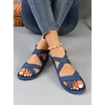 thumbnail image 6 of Women‘s Large Size Slip-on Comfortable & Lightweight Casual Flat Sandals For Spring/summer Outfit, 6 of 7