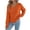 A-Orange, variant on Cable Knit Sweater Womens Long Sleeve V Neck Tops Pullover Knitwear Ripped Asymmetrical Hem Winter Clothes