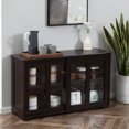 thumbnail image 2 of HOMCOM Kitchen Sideboard Stackable Storage Cabinet with Sliding Glass Door, 2 of 10