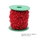 thumbnail image 3 of Rollo de 60 m de hilo de pescar, hebras de perlas artificiales, hilo de cuentas, cadena para envolver flores, guirnalda, ramos de boda, decoraciones para fiestas, suministros de bricolaje (rojo), 3 of 7