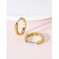 thumbnail image 6 of Small Gold Huggie Hoop Earrings Set for Women Men ,Titanium Hypoallergenic Cartilage Earrings ，Piercing Cute Dainty Trendy Jewelry Gifts for Women, 6 of 8