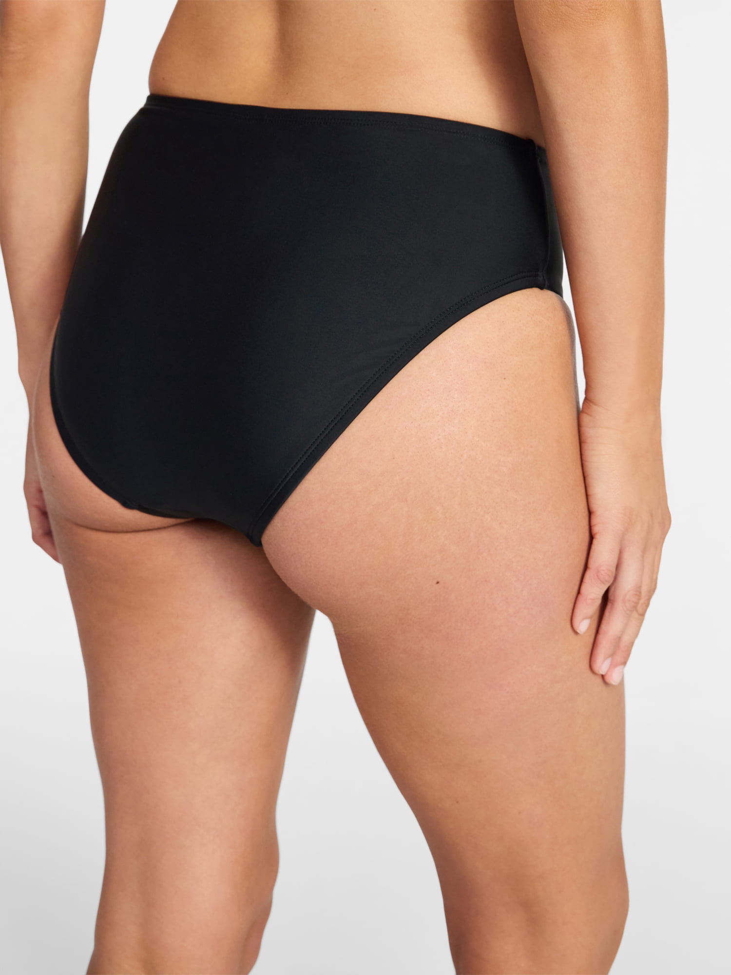 Time and Tru Women's and Women's Plus Mid Rise Bikini Bottoms, Sizes XS-3X