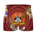 thumbnail image 4 of Looney Tunes Cartoons Mens Boxer Briefs Active Stretch Breathable Underwear, Comfortable Gym Boxer Briefs, 4 of 7