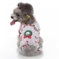 thumbnail image 5 of Snowflake Pet Clothes for Dog Pajamas Coat Cat PJS Jumpsuit Soft Velvet, 5 of 9