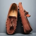 thumbnail image 3 of Men's Casual Loafers Slip On Leather Shoes Lightweight Driving Shoes Moccasins Classic Penny Loafer Flats Boat Shoes, 3 of 10