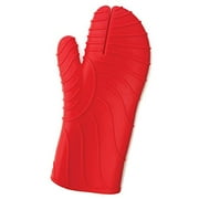 Charcoal Companion Red Silicone Barbecue or Oven Mitt