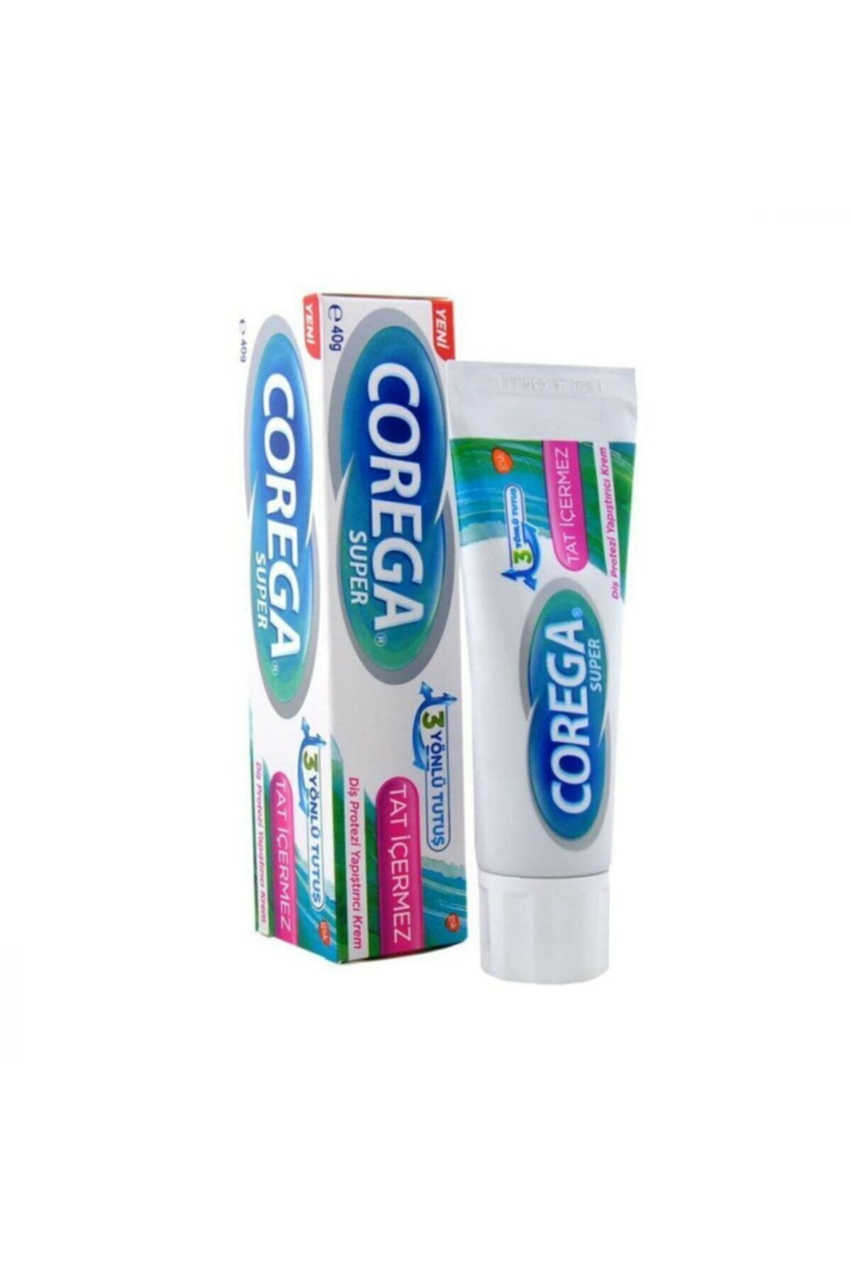 Corega Super Taste Free Denture Adhesive Cream 40gr