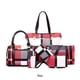 thumbnail image 3 of Bolso de mano Qarigey rojo con estuche para llaves y cartera, 3 of 6