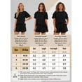thumbnail image 3 of Cuteduck Women's Summer Short Sleeve 2-Piece Outfit Set Ruffle Sleeve Round Neck Top with Pocket Shorts Casual Outfit S-2XL, 3 of 8