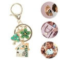 thumbnail image 3 of Unique Bargains 1 Pc Handbag Charms Keychains Mushroom House Bag Accessories Green, 3 of 5
