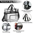thumbnail image 4 of Moclever Clear Crossbody Bag Stadium Approved PVC Transparent Shoulder Bag with 11LBS Load for Men Women, 4 of 12