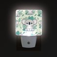 thumbnail image 3 of Cute Cartoon Koala Night Light 2 Pack LED Nightlight Plug into Wall Dusk to Dawn Sensor Soft White, 3 of 7