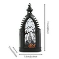 thumbnail image 2 of Halloween Lanterns Battery Operated Vintage Style with Flickering Light 4 Designs Pumpkin Skull Ghost Witch for Indoor Outdoor Party Decorations Spooky Fall Festival Home Decor, 2 of 3