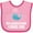 Pink and Fuchsia, variant on Inktastic My Godmother Loves Me Boys or Girls Baby Bib