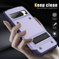 thumbnail image 2 of Allytech for Google Pixel 8 Pro 5G Rugged Case, Military Grade Shockproof Anti-Stain Heavy Duty Hybrid Case with Invisible Kickstand, Soft TPU + Hard PC Phone Case for Google Pixel 8 Pro - Purple, 2 of 7