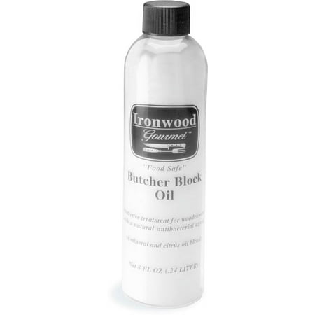 Ironwood Gourmet 28122 8 Oz Bottle Butcher Block Oil