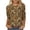 Multicolor Plus Size Blouse for Women_g, variant on CYMMPU Loose Fit Round Neck Summer Fashion Shirts Blouses for Women Dressy Casual Spring Tops 3/4 Sleeve T-Shirts Floral Printed Lightweight Basic T-Shirts Multicolor XXXL