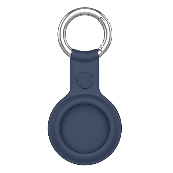 Silicone Case for Airtags with Keychain, Protective Cover for Apple Air tag Key Finder Tracker, Pet Dog Itag Collar Necklace, Airtag Accessories Holder, Blue