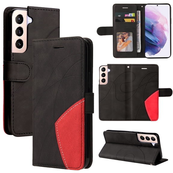 Wallet Case for Samsung Galaxy A14 5G with Card Slots Cash Holder Magnetic Clasp Flip Folio Cover, Premium Luxury PU Leather Kickstand Soft Silicone Shockproof Protective Case,Black