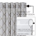 thumbnail image 4 of VHC Brands Frayed Lattice Curtain Tier, Creme & Black, 24x36, Set of 2, 4 of 5