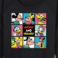 thumbnail image 3 of Mickey & Friends Grid - Women's Lightweight French Terry Long Sleeve Shirt, 3 of 5