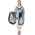 thumbnail image 5 of Phagun Women Ethnic Wrap Hizab Net Dupatta Long Stole Scarf Gift For Her-Navy Blue, 5 of 5