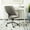 Gray, variant on Safavieh Adrienne Transitional Chrome Leg Swivel Office Chair