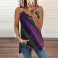 thumbnail image 2 of Gibobby Camisetas Mujer Baratas Manga Corta Camiseta suelta informal con cuello en V para mujer, blusa manga corta con estampado(Morado,CH), 2 of 5