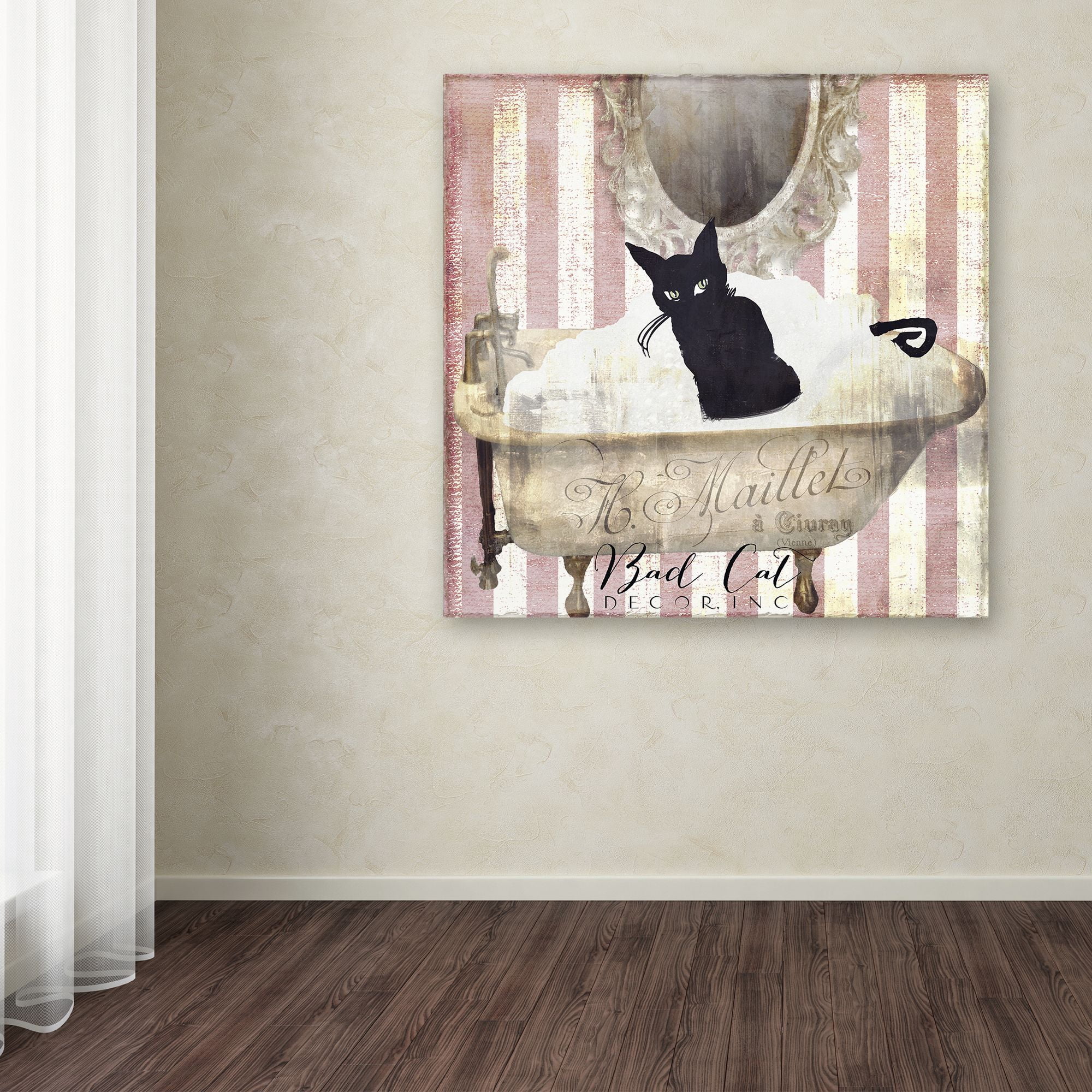 Trademark Fine Art "Bad Cat II" Canvas Art by Color Bakery