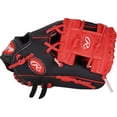 thumbnail image 2 of Guante de béisbol Rawlings Players Series Youth 25 cm negro/rojo, 2 of 5