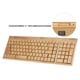 thumbnail image 5 of Teclado y teclado combinados inalámbricos de bambú de la PC 2.4G Teclado computacional hecho a mano de madera natural Plug and Play amarillo Eccomum  Teclado, 5 of 6