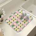 thumbnail image 4 of Yayeee Drying Mat for Kitchen Counter Dishes Microfiber Coffee Decorative Pad, Yellow Symmetrical Stars, 4 of 9