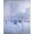 thumbnail image 3 of Childe Hassam 12x14 Black Modern Framed Museum Art Print Titled - Late Afternoon, New York, Winter, 3 of 5